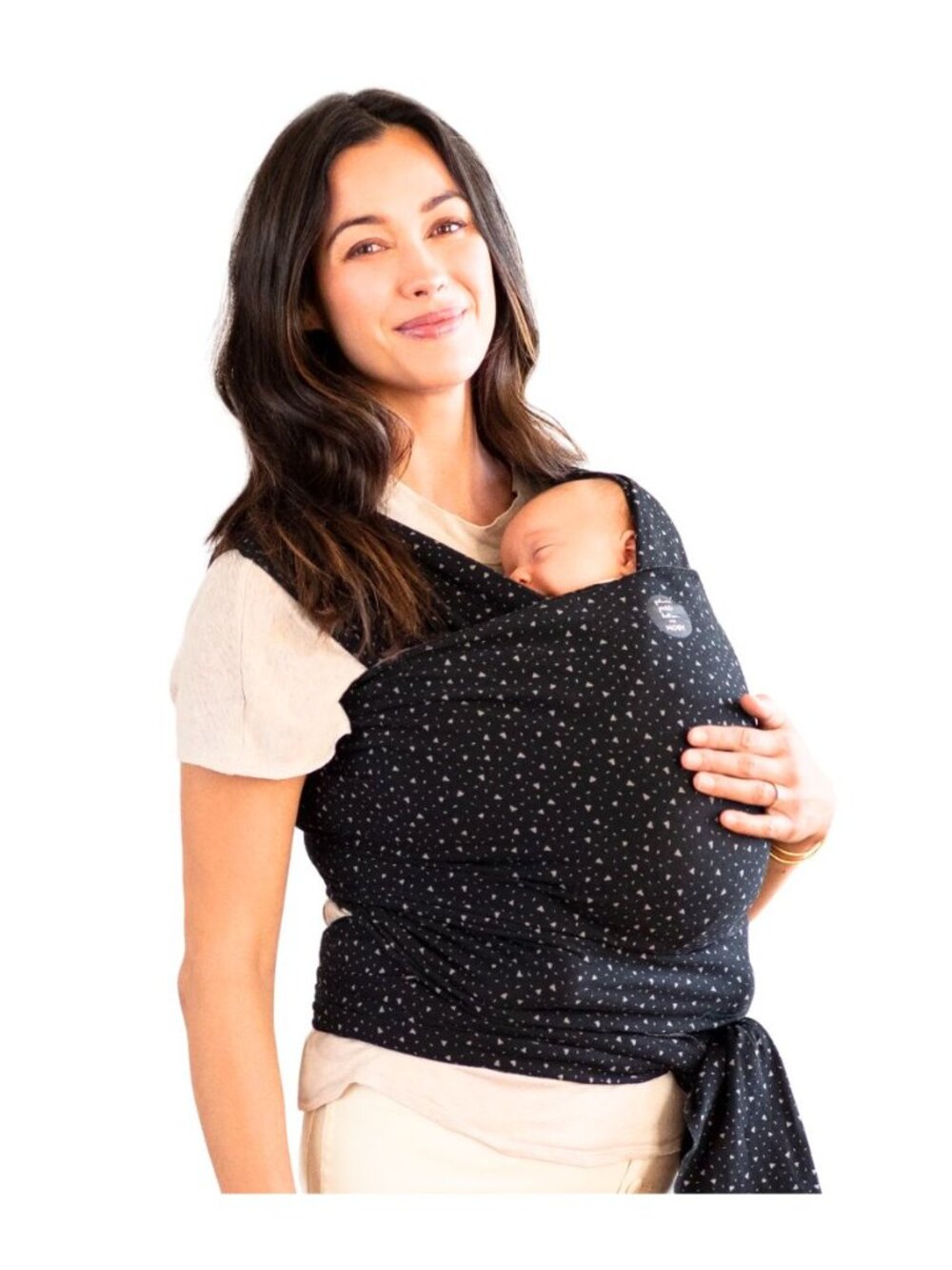 Moby X Petunia Pickle Bottom Classic Wrap - Terrazzo Black Triangle Print